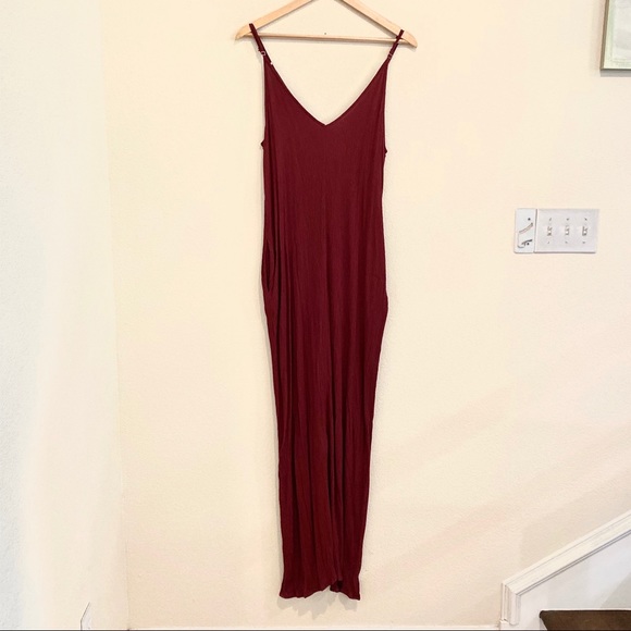 Lulus Burgundy V-Neck Maxi Dress - Picture 4 of 11
